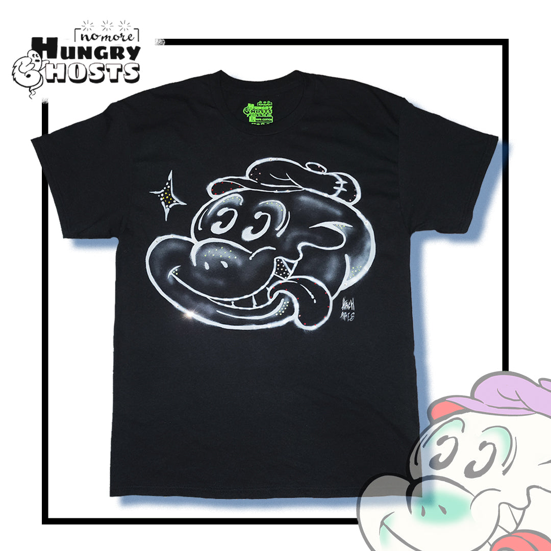 Hungry Ghost Airbrushed Shirt (BLING BLING)