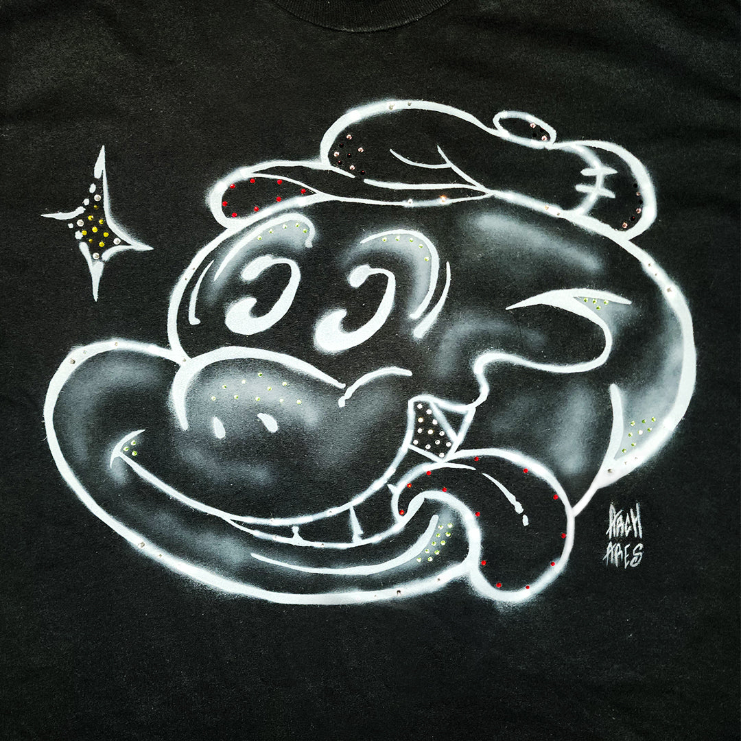 Hungry Ghost Airbrushed Shirt (BLING BLING)